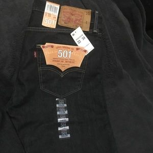 Levis 501Mens Jeans 33×34 Button Fly NWT
